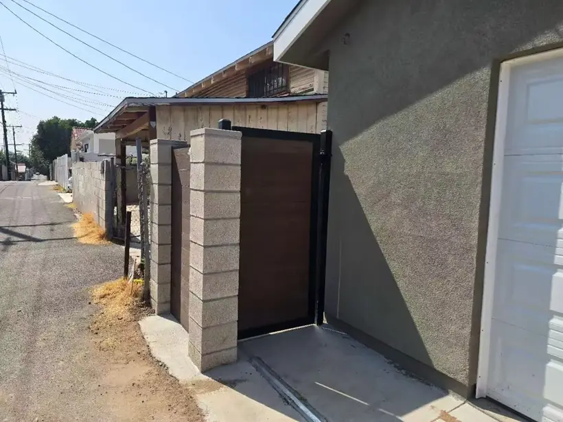 Composite (WPC) fence installation by Apexguard Fence, San Gabriel Valley