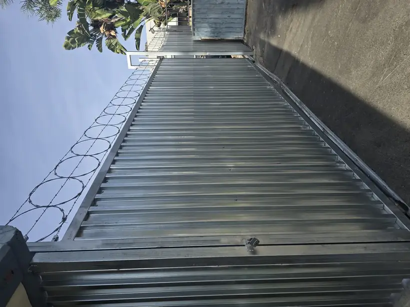 Galvanized steel privacy fence panels by Apexguard Fence