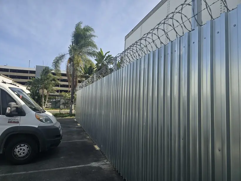 Tall steel privacy fence by Apexguard Fence, San Gabriel Valley